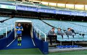 22 June 2018; Captain Peter O'Mahony arrives for the Ireland rugby squad captain's run, as injured players Dan Leavy, Andrew Conway and Garry Ringrose look on, at Allianz Stadium in Sydney, Australia. Photo by Brendan Moran/Sportsfile