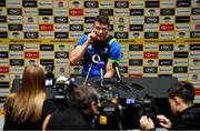 22 June 2018; Captain Peter O'Mahony speaking to the media after the Ireland rugby squad captain's run at Allianz Stadium in Sydney, Australia. Photo by Brendan Moran/Sportsfile