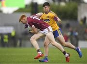 17 June 2018; Peter Cooke of Galway in action against Conor Daly of Roscommon during the Connacht GAA Football Senior Championship Final match between Roscommon and Galway at Dr Hyde Park in Roscommon. Photo by Piaras Ó Mídheach/Sportsfile
