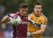 17 June 2018; Shane Walsh of Galway in action against Niall McInerney of Roscommon during the Connacht GAA Football Senior Championship Final match between Roscommon and Galway at Dr Hyde Park in Roscommon. Photo by Piaras Ó Mídheach/Sportsfile