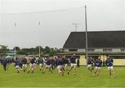 17 June 2018; The Galway squad warm up on the back pitch before the Connacht GAA Football Senior Championship Final match between Roscommon and Galway at Dr Hyde Park in Roscommon. Photo by Piaras Ó Mídheach/Sportsfile