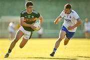 22 June 2018; Donal O'Sullivan of Kerry in action against Liam Cooney of Waterford during the EirGrid Munster GAA Football U20 Championship semi-final match between Kerry and Waterford at Austin Stack Park in Tralee, Kerry. Photo by Matt Browne/Sportsfile