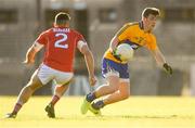 22 June 2018; Ross Phelan of Clare in action against Nathan Walsh of Cork during the EirGrid Munster GAA Football U20 Championship semi-final match between Cork and Clare at Páirc Uí Rinn in Cork. Photo by Piaras Ó Mídheach/Sportsfile