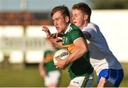 22 June 2018; Dara Moynihan of Kerry in action against John Devine of Waterford during the EirGrid Munster GAA Football U20 Championship semi-final match between Kerry and Waterford at Austin Stack Park in Tralee, Kerry. Photo by Matt Browne/Sportsfile