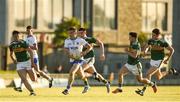 22 June 2018; Donal Fitzgerald of Waterford in action against, from left, Michael Foley, Eddie Horan, David Naughton and Ciaran Kennedy of Kerry during the EirGrid Munster GAA Football U20 Championship semi-final match between Kerry and Waterford at Austin Stack Park in Tralee, Kerry. Photo by Matt Browne/Sportsfile