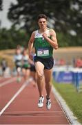 23 June 2018; Louis O'Loughlin of Moyle Park, Clondalkin, Dublin, on his way to winning the Boys 800m event, during the Irish Life Health Tailteann Games T&F Championships at Morton Stadium, in Santry, Dublin. Photo by Tomás Greally/Sportsfile