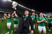 23 June 2018; Ireland captain Peter O'Mahony with the Lansdowne Cup after the 2018 Mitsubishi Estate Ireland Series 3rd Test match between Australia and Ireland at Allianz Stadium in Sydney, Australia. Photo by Brendan Moran/Sportsfile