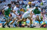 23 June 2018; Aaron Sheehan of London in action against John Doran of Kildare during the Christy Ring Cup Final match between London and Kildare at Croke Park in Dublin. Photo by David Fitzgerald/Sportsfile