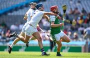23 June 2018; Colin Nelson of London in action against Mark Grace of Kildare during the Christy Ring Cup Final match between London and Kildare at Croke Park in Dublin. Photo by David Fitzgerald/Sportsfile