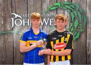 23 June 2018; Joint second place in the Boys Hurling competitoin Declan Mallon, left, from Portaferry GAC in Co. Down and Gearoid Dunne, right, from Tullaroan GAA Club in Co. Kilkenny, at the John West Skills Day in the National Sports Campus on Saturday 23rd June. The Skills Day is an opportunity for Ireland’s rising football, hurling & camogie stars to show their skills as part of the John West Féile na nÓg and John West Féile na nGael competitions. At the National Sports Campus in Blanchardstown, Dublin. Photo by Seb Daly/Sportsfile