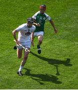 23 June 2018; Niall O'Muineachain of Kildare in action against Joseph Troy of London during the Christy Ring Cup Final match between London and Kildare at Croke Park in Dublin. Photo by David Fitzgerald/Sportsfile