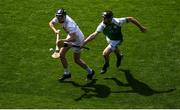 23 June 2018; Niall O'Muineachain of Kildare in action against Shane Lawless of London during the Christy Ring Cup Final match between London and Kildare at Croke Park in Dublin. Photo by David Fitzgerald/Sportsfile