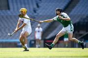 23 June 2018; Martin Fitzgerald of Kildare in action against Oisín Gately of London during the Christy Ring Cup Final match between London and Kildare at Croke Park in Dublin. Photo by David Fitzgerald/Sportsfile