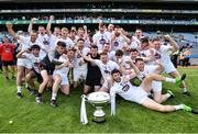 23 June 2018; Kildare players celebrate following the Christy Ring Cup Final match between London and Kildare at Croke Park in Dublin. Photo by David Fitzgerald/Sportsfile