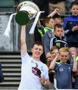 23 June 2018; Kildare captain Brian Byrne lifts the cup following the Christy Ring Cup Final match between London and Kildare at Croke Park in Dublin. Photo by David Fitzgerald/Sportsfile