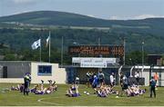 23 June 2018; The Monaghan players warm-up ahead of the GAA Football All-Ireland Senior Championship Round 2 match between Waterford and Monaghan at Fraher Field in Dungarvan, Waterford. Photo by Daire Brennan/Sportsfile