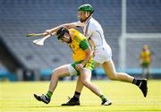 23 June 2018; Declan Coulter of Donegal in action against Peadar Scally of Warwickshire during the Nicky Rackard Cup Final match between Donegal and Warwickshire at Croke Park in Dublin. Photo by David Fitzgerald/Sportsfile
