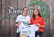 23 June 2018; Aislinn Casey from Dungourney GAA Club in Co. Cork pictured with Dublin Camogie player Grainne Quinn at the John West Skills Day in the National Sports Campus on Saturday 23rd June. The Skills Day is an opportunity for Ireland’s rising football, hurling & camogie stars to show their skills as part of the John West Féile na nÓg and John West Féile na nGael competitions. At the National Sports Campus in Blanchardstown, Dublin. Photo by Seb Daly/Sportsfile