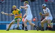 23 June 2018; William Allen of Warwickshire in action against Ronan McDermott of Donegal during the Nicky Rackard Cup Final match between Donegal and Warwickshire at Croke Park in Dublin. Photo by David Fitzgerald/Sportsfile