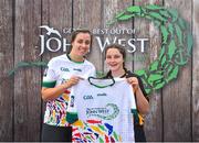 23 June 2018; Moya O'Brien from St. Brigid’s Camogie Club in Co. Kilkenny pictured with Dublin Camogie player Grainne Quinn at the John West Skills Day in the National Sports Campus on Saturday 23rd June. The Skills Day is an opportunity for Ireland’s rising football, hurling & camogie stars to show their skills as part of the John West Féile na nÓg and John West Féile na nGael competitions. At the National Sports Campus in Blanchardstown, Dublin. Photo by Seb Daly/Sportsfile