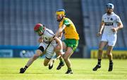 23 June 2018; Kelvin Magee of Warwickshire in action against Ronan McDermott of Donegal during the Nicky Rackard Cup Final match between Donegal and Warwickshire at Croke Park in Dublin. Photo by David Fitzgerald/Sportsfile