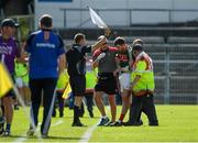 23 June 2018; Seamus O'Shea of Mayo is assisted off the pitch after picking up an injury during the GAA Football All-Ireland Senior Championship Round 2 match between Tipperary and Mayo at Semple Stadium in Thurles, Tipperary. Photo by Ray McManus/Sportsfile