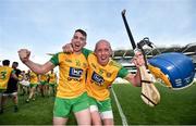 23 June 2018; Ciaran Finn, left, and Enda McDermott of Donegal celebrate following the Nicky Rackard Cup Final match between Donegal and Warwickshire at Croke Park in Dublin. Photo by David Fitzgerald/Sportsfile