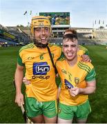 23 June 2018; Seán McVeigh, left, and Ciaran Finn of Donegal following the Nicky Rackard Cup Final match between Donegal and Warwickshire at Croke Park in Dublin. Photo by David Fitzgerald/Sportsfile