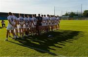 23 June 2018; The Kildare squad stand for the team photograph before the GAA Football All-Ireland Senior Championship Round 2 match between Longford and Kildare at Glennon Brothers Pearse Park in Longford. Photo by Piaras Ó Mídheach/Sportsfile