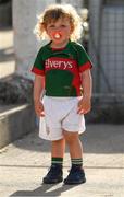 23 June 2018; Two year old Mayo supporter Lorcan Grehan, from Claremorris, and making his debut at a game, during the GAA Football All-Ireland Senior Championship Round 2 match between Tipperary and Mayo at Semple Stadium in Thurles, Tipperary. Photo by Ray McManus/Sportsfile