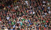23 June 2018; Mayo and Tipperary supporters, amongst the 11,257 attendance, in the main stand during the GAA Football All-Ireland Senior Championship Round 2 match between Tipperary and Mayo at Semple Stadium in Thurles, Tipperary. Photo by Ray McManus/Sportsfile