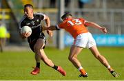 23 June 2018; Neil Ewing of Sligo in action against Ryan McShane of Armagh  during the GAA Football All-Ireland Senior Championship Round 2 match between Sligo and Armagh at Markievicz Park in Sligo. Photo by Oliver McVeigh/Sportsfile