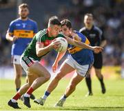 23 June 2018; Evan Regan of Mayo in action against Robbie Kiely of Tipperary during the GAA Football All-Ireland Senior Championship Round 2 match between Tipperary and Mayo at Semple Stadium in Thurles, Tipperary. Photo by Ray McManus/Sportsfile