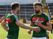 23 June 2018; Aidan, right, and Seamus O'Shea in conversation before the GAA Football All-Ireland Senior Championship Round 2 match between Tipperary and Mayo at Semple Stadium in Thurles, Tipperary. Photo by Ray McManus/Sportsfile