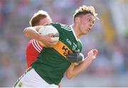 23 June 2018; David Clifford of Kerry in action against Sam Ryan of Cork during the Munster GAA Football Senior Championship Final match between Cork and Kerry at Páirc Ui Chaoimh in Cork. Photo by Stephen McCarthy/Sportsfile