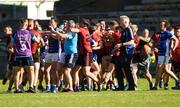 23 June 2018; A general view of a fracas breaking out after the final whistle during the GAA Football All-Ireland Senior Championship Round 2 match between Cavan and Down at Brewster Park in Enniskillen, Co. Fermanagh. Photo by Barry Cregg/Sportsfile