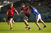 23 June 2018; Brendan McArdle, centre, and Sean Dornan of Down in action against Niall Murray of Cavan during the GAA Football All-Ireland Senior Championship Round 2 match between Cavan and Down at Brewster Park in Enniskillen, Co. Fermanagh. Photo by Barry Cregg/Sportsfile