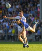 23 June 2018; Kevin Flynn of Kildare in action against Diarmuid Masterson during the GAA Football All-Ireland Senior Championship Round 2 match between Longford and Kildare at Glennon Brothers Pearse Park in Longford. Photo by Piaras Ó Mídheach/Sportsfile