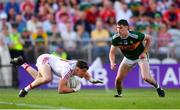 23 June 2018; Mark White of Cork in action against Paul Geaney of Kerry during the Munster GAA Football Senior Championship Final match between Cork and Kerry at Páirc Ui Chaoimh in Cork. Photo by Eóin Noonan/Sportsfile