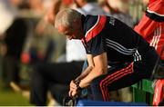 23 June 2018; Louth manager Pete McGrath during the GAA Football All-Ireland Senior Championship Round 2 match between Leitrim and Louth at Páirc Seán Mac Diarmada in Carrick-on-Shannon, Co. Leitrim. Photo by Ramsey Cardy/Sportsfile