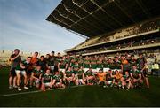 23 June 2018; Kerry players pose for a team photograph with the cup following the Munster GAA Football Senior Championship Final match between Cork and Kerry at Páirc Ui Chaoimh in Cork. Photo by Stephen McCarthy/Sportsfile