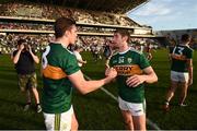 23 June 2018; Killian Young, right, and his Kerry team-mate David Moran following the Munster GAA Football Senior Championship Final match between Cork and Kerry at Páirc Ui Chaoimh in Cork. Photo by Stephen McCarthy/Sportsfile