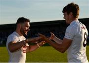 23 June 2018; Kildare's Fergal Conway, left, and Kevin Feely celebrate after the GAA Football All-Ireland Senior Championship Round 2 match between Longford and Kildare at Glennon Brothers Pearse Park in Longford. Photo by Piaras Ó Mídheach/Sportsfile