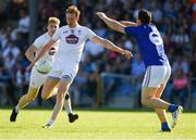 23 June 2018; Paul Cribbin of Kildare shoots under pressure from Donal McElligott of Longford during the GAA Football All-Ireland Senior Championship Round 2 match between Longford and Kildare at Glennon Brothers Pearse Park in Longford. Photo by Piaras Ó Mídheach/Sportsfile