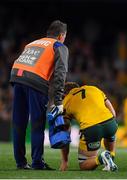 23 June 2018; Michael Hooper of Australia is attened to my medical staff before leaving the pitch during the 2018 Mitsubishi Estate Ireland Series 3rd Test match between Australia and Ireland at Allianz Stadium in Sydney, Australia. Photo by Brendan Moran/Sportsfile