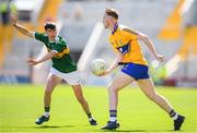 23 June 2018; Jack Reidy of Clare and Dylan Geaney of Kerry during the Electric Ireland Munster GAA Football Minor Championship Final match between Kerry and Clare at Páirc Ui Chaoimh in Cork. Photo by Stephen McCarthy/Sportsfile