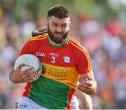 23 June 2018; Shane Redmond of Carlow during the GAA Football All-Ireland Senior Championship Round 2 match between Carlow and Tyrone at Netwatch Cullen Park in Carlow. Photo by Matt Browne/Sportsfile