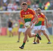 23 June 2018; Jordan Morrissey of Carlow during the GAA Football All-Ireland Senior Championship Round 2 match between Carlow and Tyrone at Netwatch Cullen Park in Carlow. Photo by Matt Browne/Sportsfile