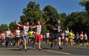 24 June 2018; A general view of competitors during the start the Irish Runner 5 Mile at Phoenix Park in Dublin. Photo by Tomás Greally/Sportsfile