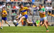 24 June 2018; Ciarán Malone of Clare in action against Michael Brazil of Offaly during the GAA Football All-Ireland Senior Championship Round 2 match between Offaly and Clare at Bord Na Mona O’Connor Park in Tullamore, Offaly. Photo by Harry Murphy/Sportsfile